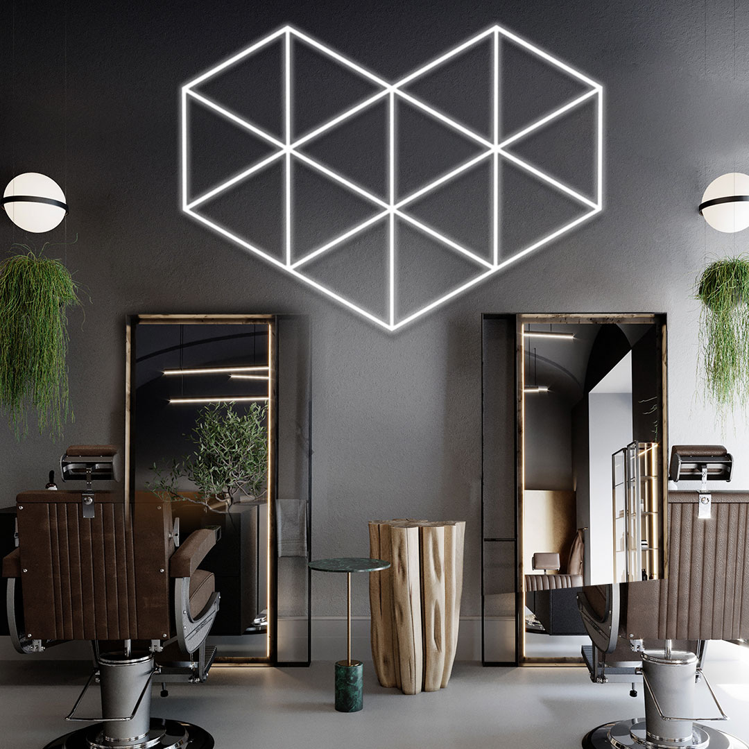 Home Gym Diy - 6500K Daglicht DIY LED Lichtbuis Hexagon