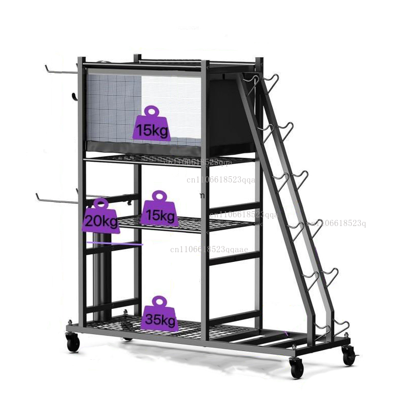Home Gym Yoga Storage - Opbergrek voor homegym, dumbbells, kettlebells, yogamatten,