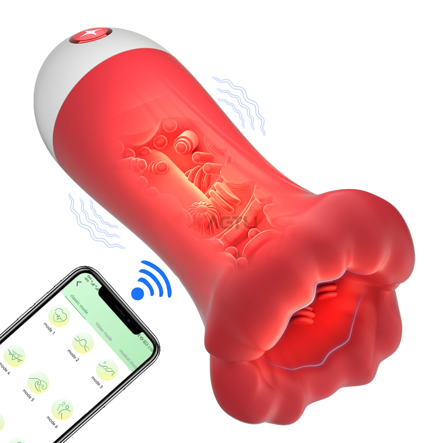 Home Gym App - App Control Automatische Mannelijke Mastubator Diepe