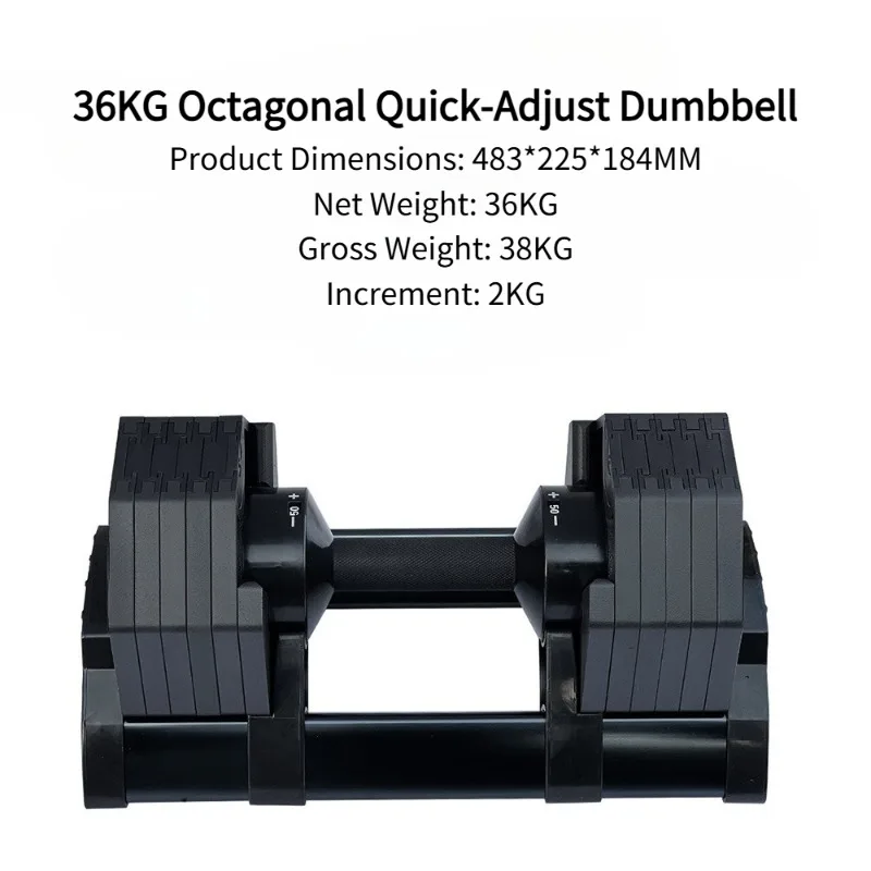 Home Gym Recommendations - 36kg Populaire Octagonale Snel Verstelbare Dumbbells: