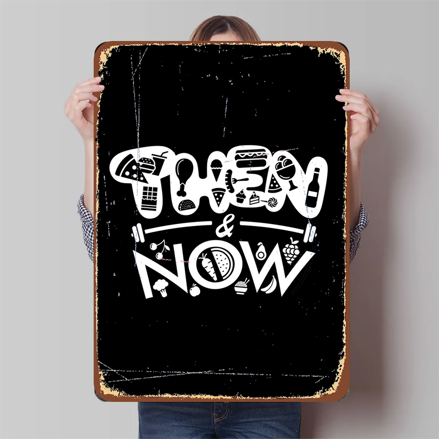 Home Gym Icon - Then & Now Fitness Food Art