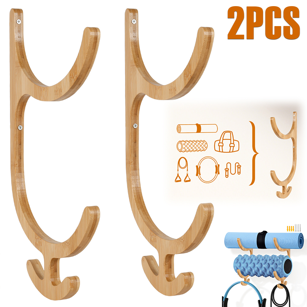 Home Gym Yoga Storage - 2 Stuks Yoga Mat Opbergrek Muurbevestiging
