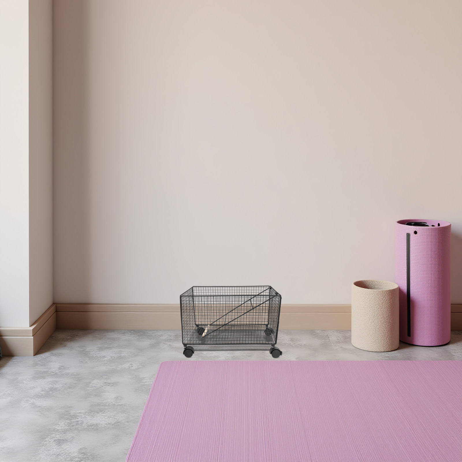 Home Gym Yoga Storage - Multifunctionele fitnessapparatuur organizer, thuisgym gewichtsrek, opbergrek