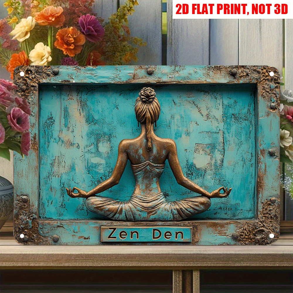 Home Gym Zen - 2D Platte 12x8 inch Zen Yoga