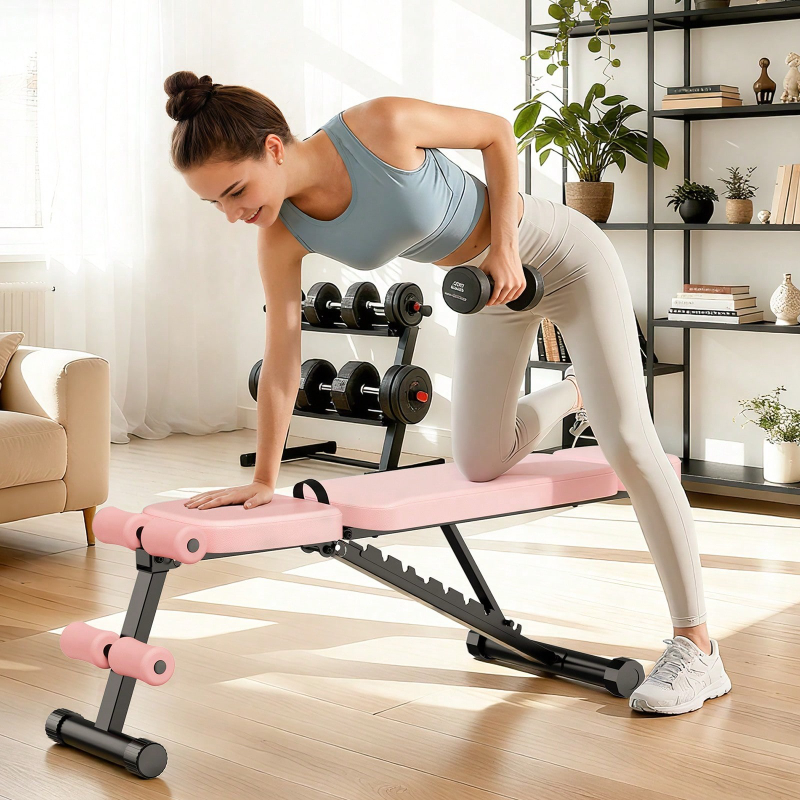 Home Gym Exercise - 9-standen verstelbare gewichtsbank, opvouwbaar, voor thuisgym,