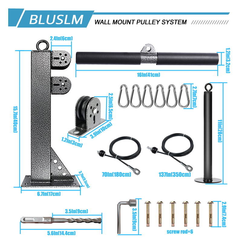 Aan de muur gemonteerd gymkatr - Home Gym Pulley System recensie en prijs