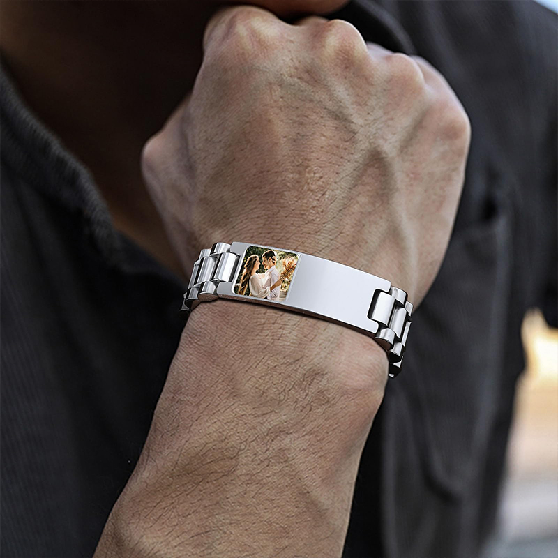 Aangepaste foto tekst armband  - Home Gym App recensie en prijs