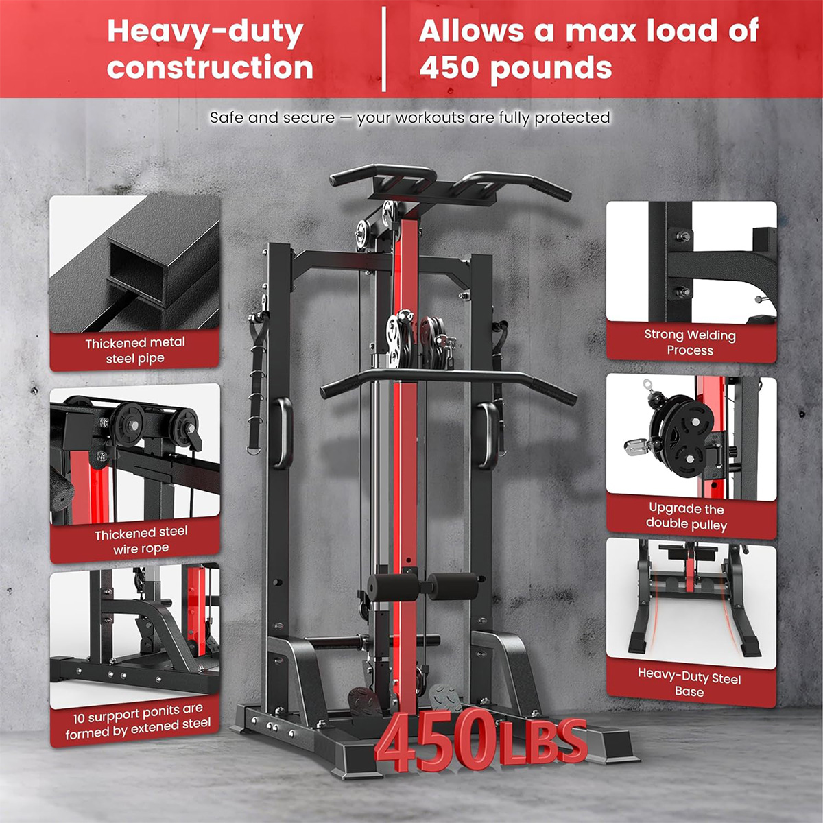 Pooboo Home Gym Machine - Hoog - Home Gym System recensie en prijs