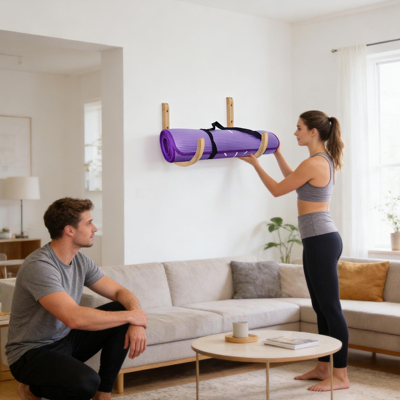 Yoga Mat Organizer 2 stuks hou - Home Gym Yoga Storage recensie en prijs