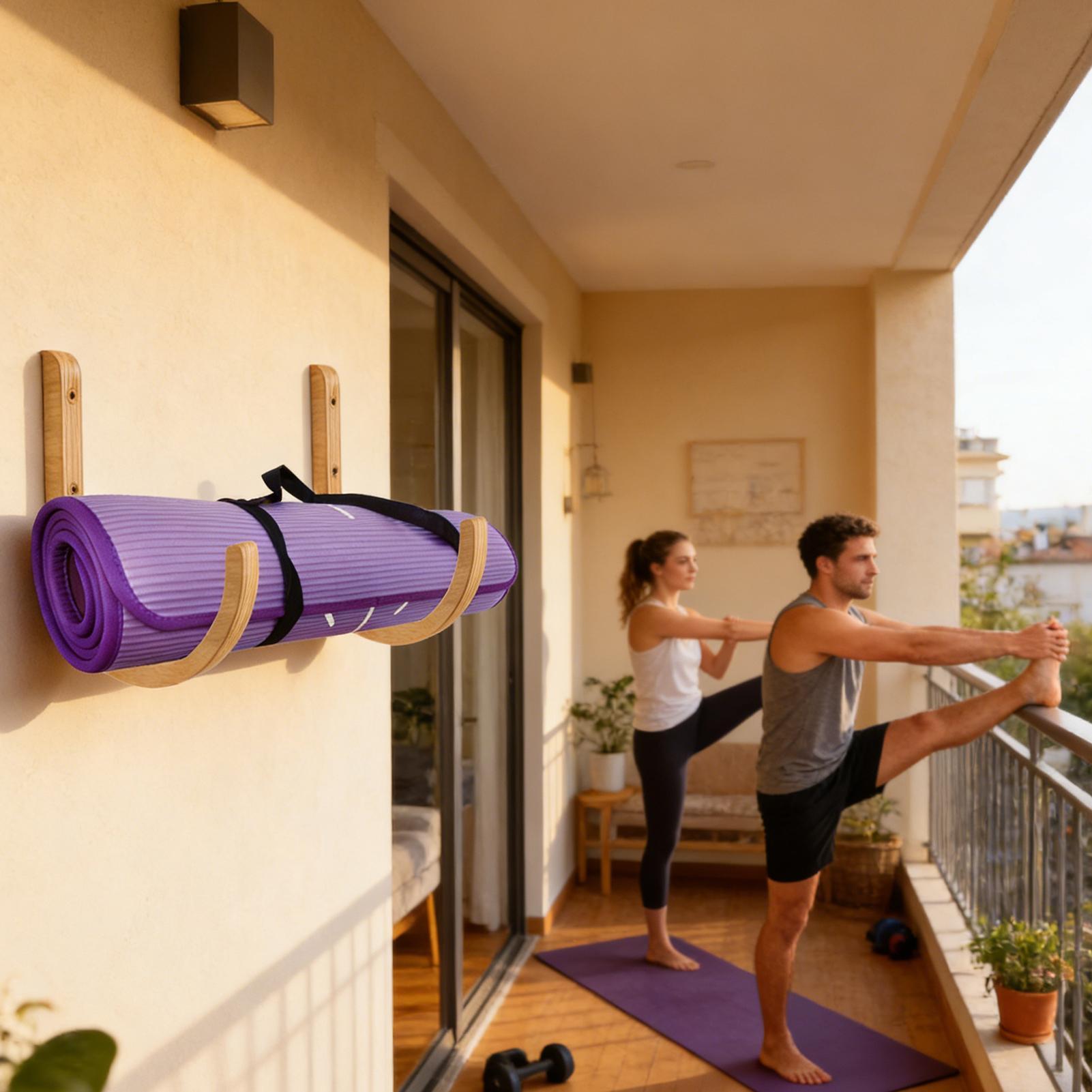 Yoga Mat Organizer 2 stuks hou - Home Gym Yoga Storage recensie en prijs