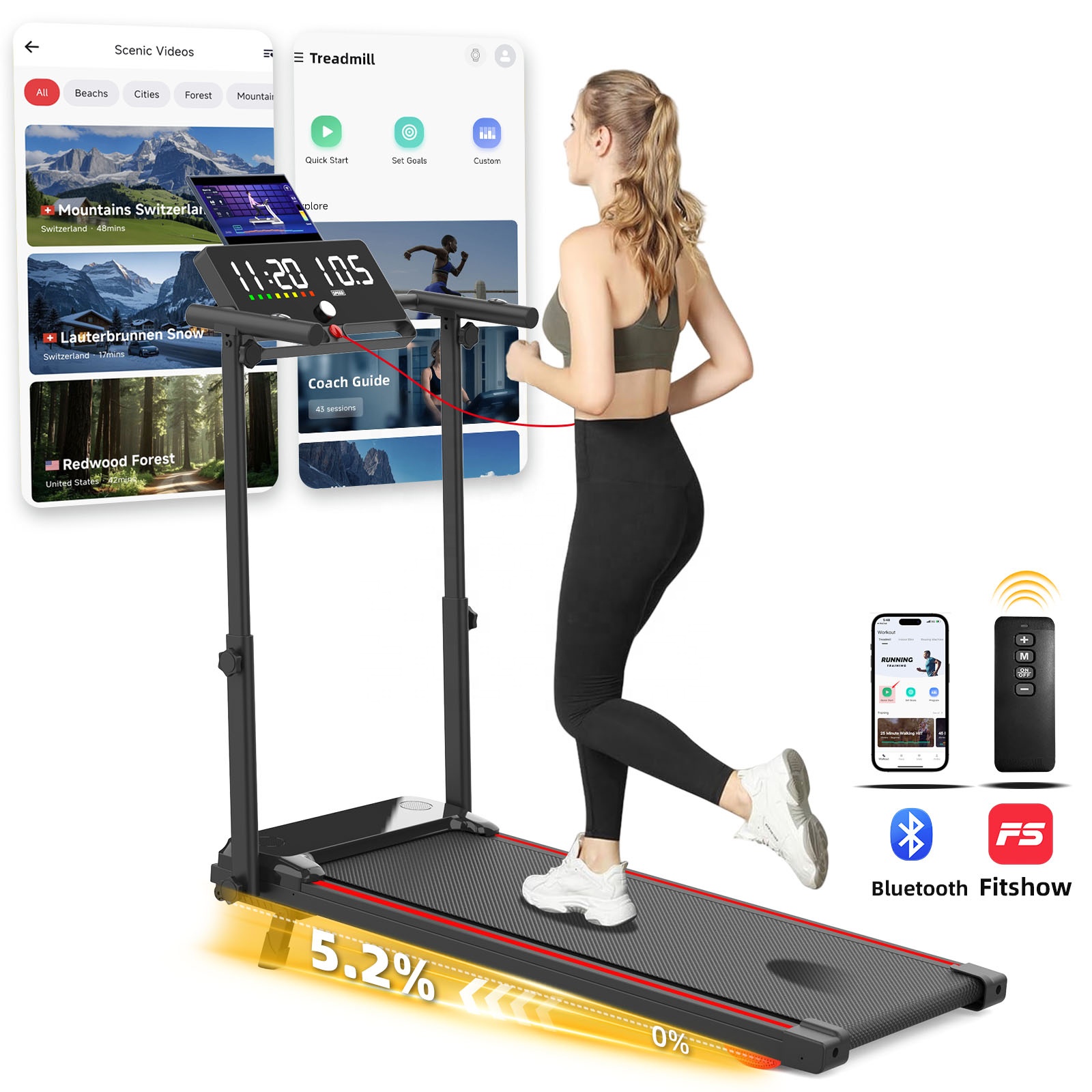 Goedkope opvouwbare loopband,  - Home Gym Electric Machine recensie en prijs