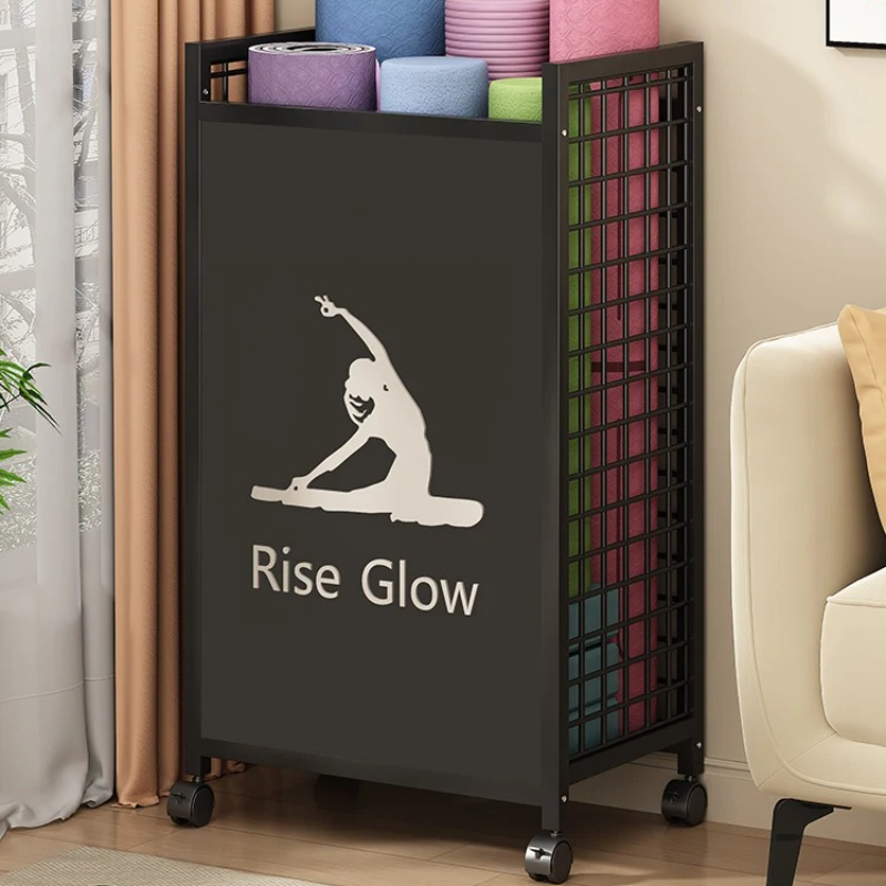Mobiele fitnesswagen met wiele - Home Gym Yoga Storage recensie en prijs