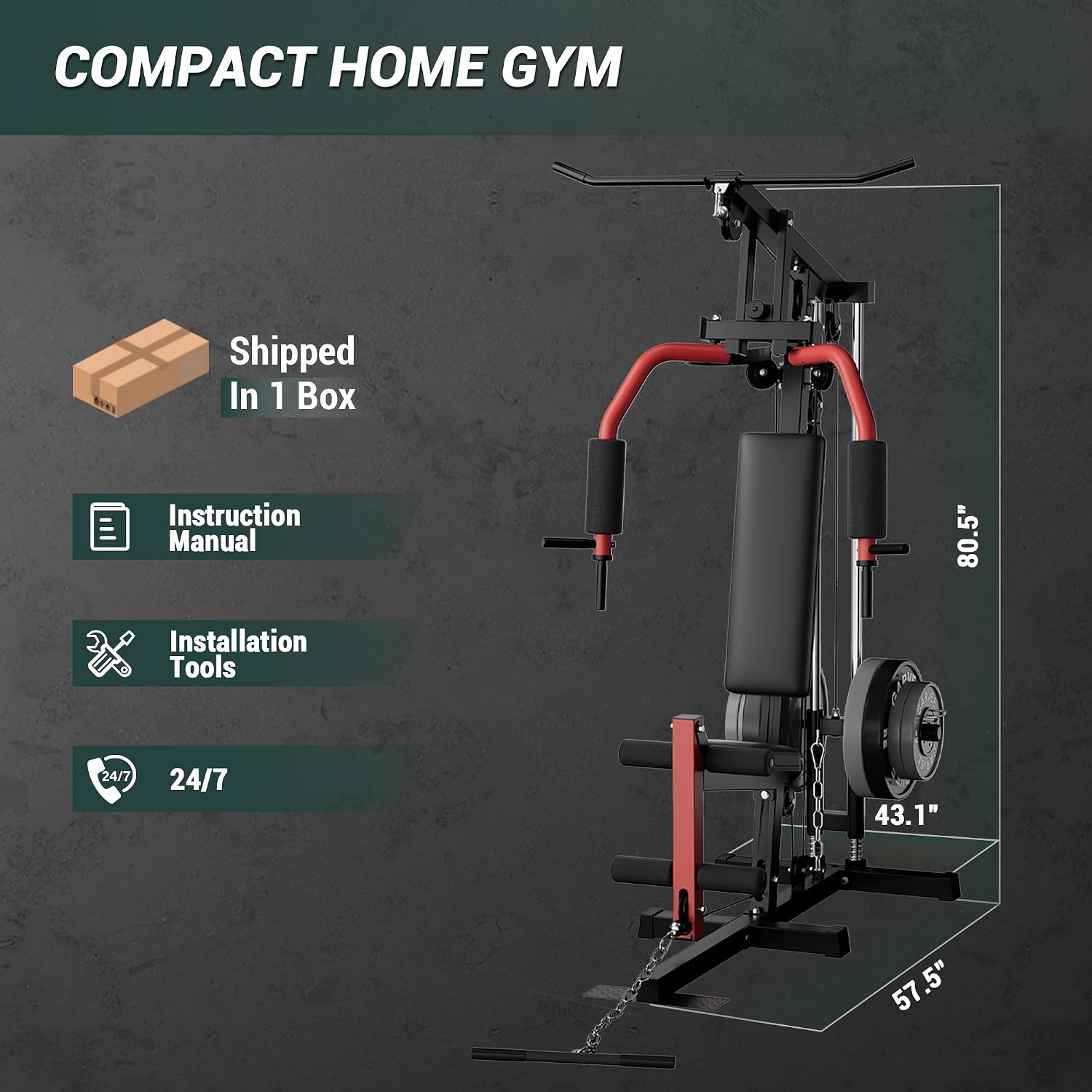 Volledige Home Gym Machine met - Home Gym Leg Extension recensie en prijs