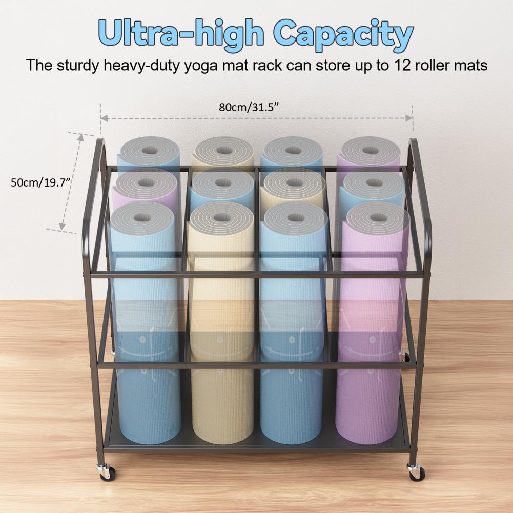 Yogamat opbergrek met wielen,  - Home Gym Yoga Storage recensie en prijs