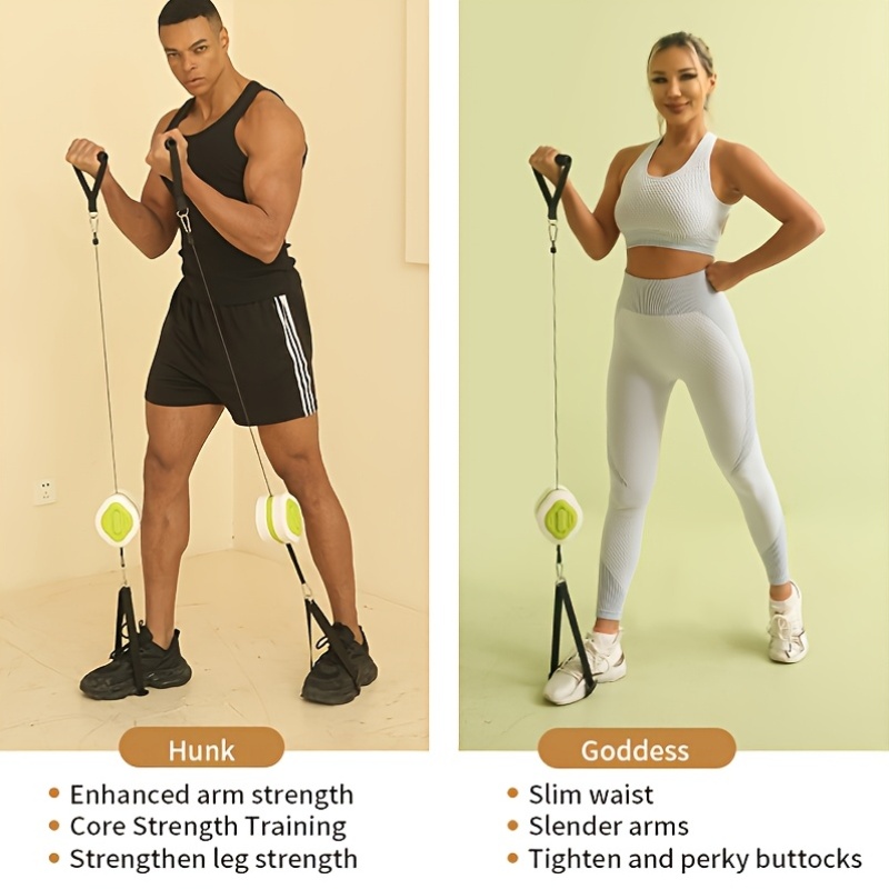 Draagbare intrekbare kabeltrai - Home Gym System recensie en prijs