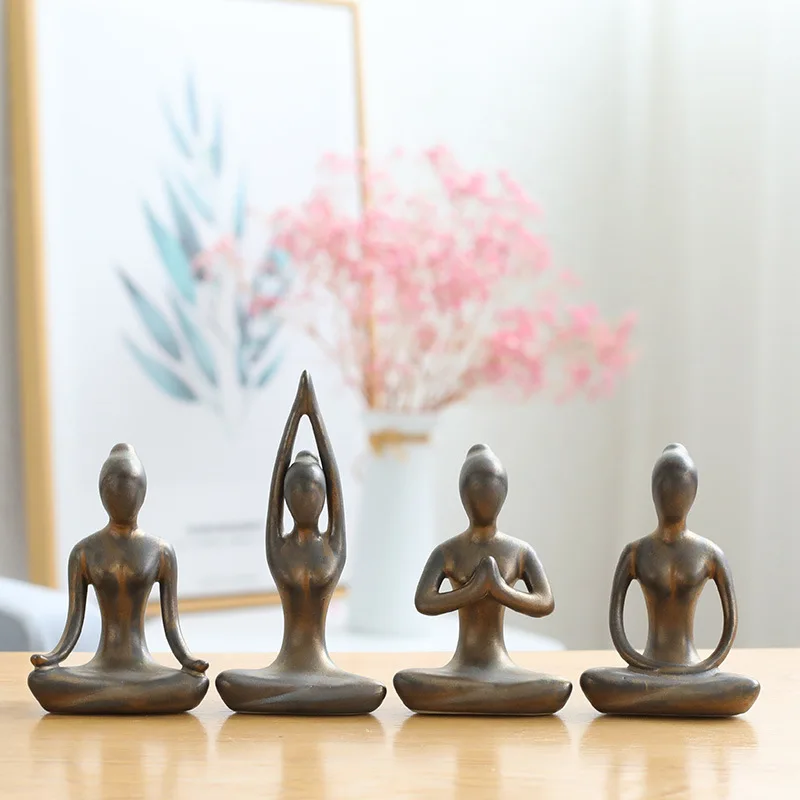 Abstracte Yoga Poses Zen Keram - Home Gym Zen recensie en prijs