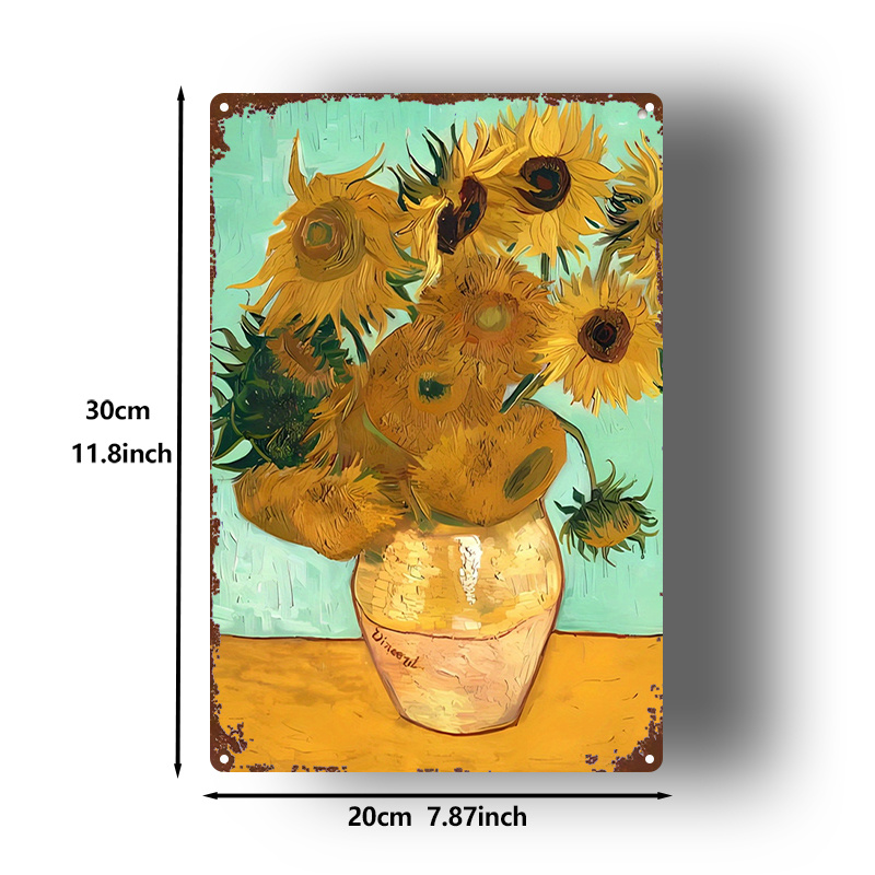 Van Gogh Zonnebloemen metalen  - Home Gym Icon recensie en prijs