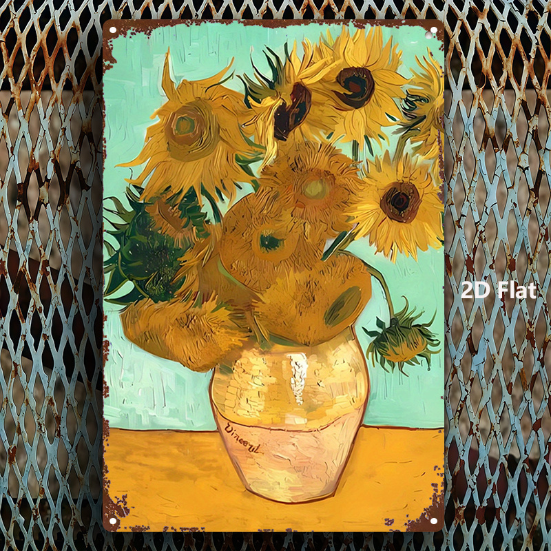 Van Gogh Zonnebloemen metalen  - Home Gym Icon recensie en prijs
